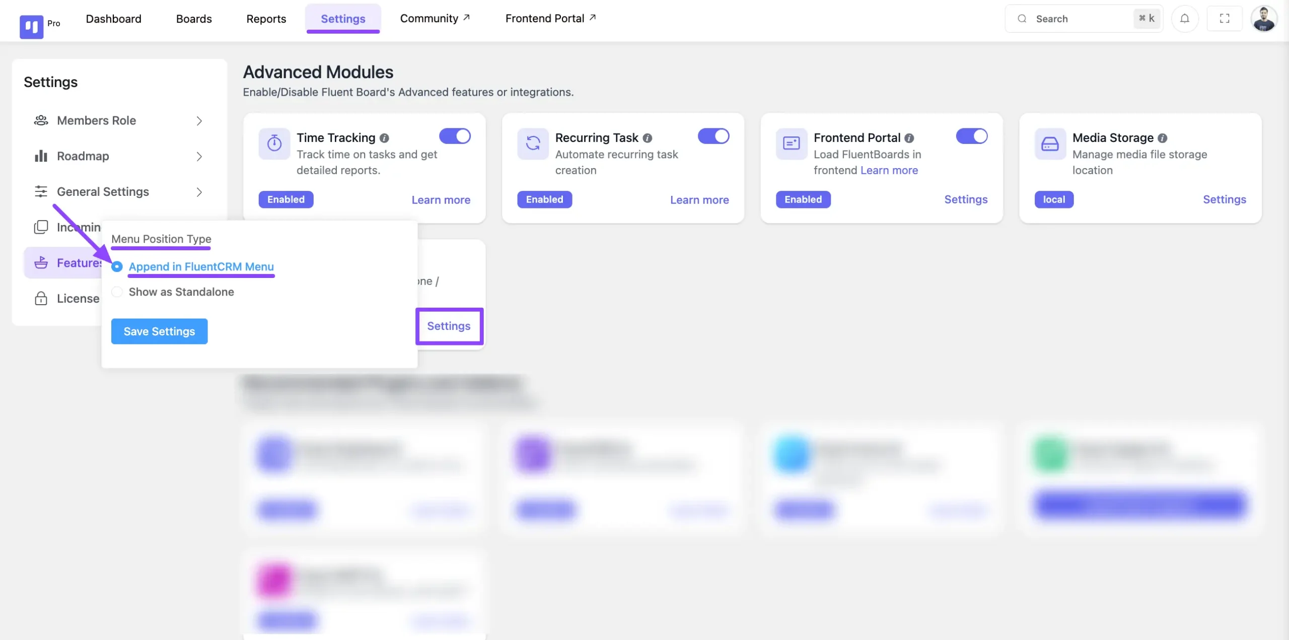 append in fluentcrm
